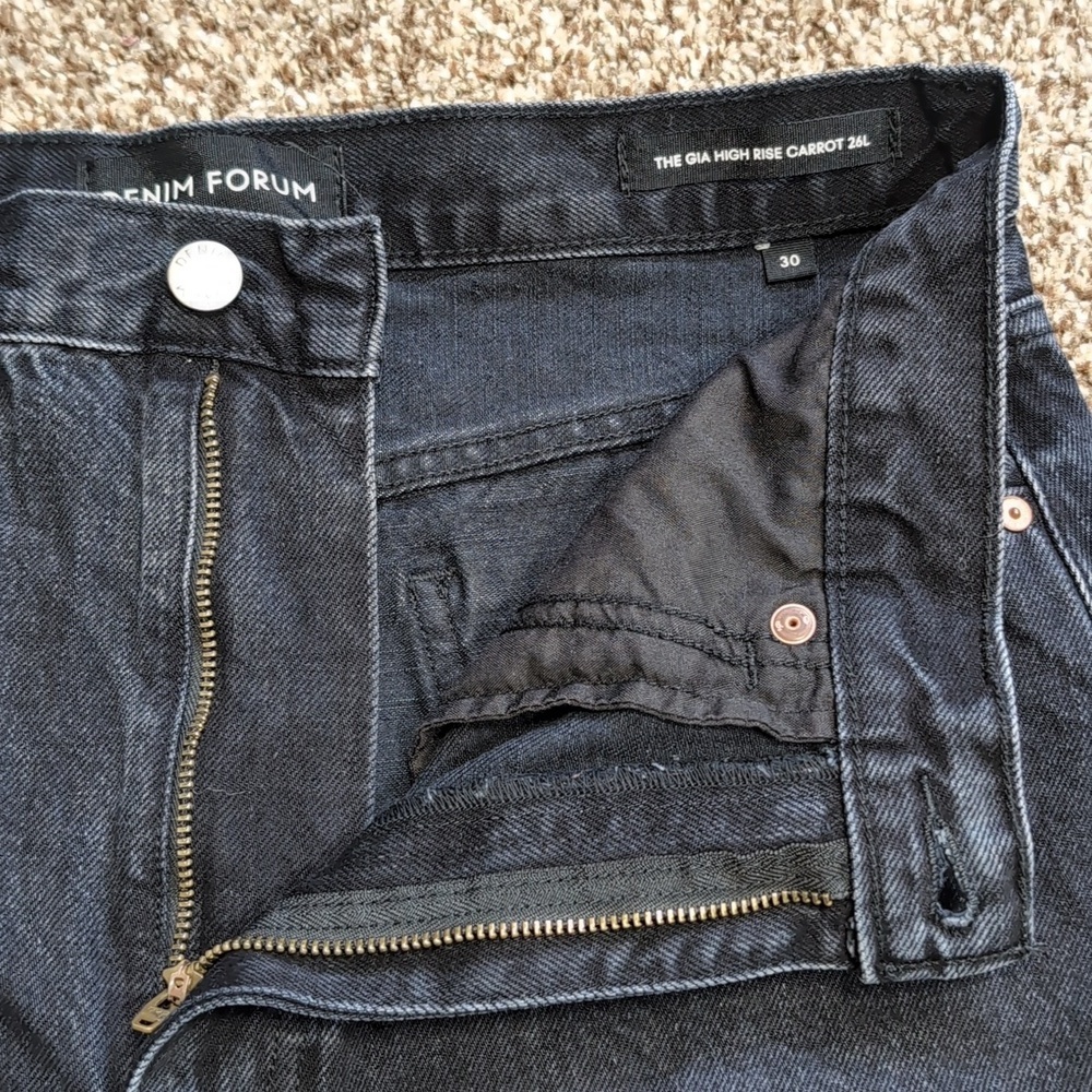 Denim Forum The Gia High Rise Carrot 26L Size 30 - Picture 12 of 15